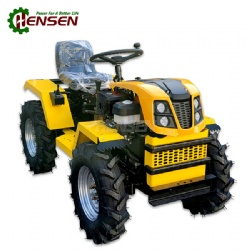 full time 4WD small agricultural compact tractor with optional accessories
