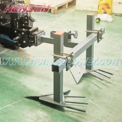 Rear mounted big potato digger for multifunction 4 wheel drive compact tractors