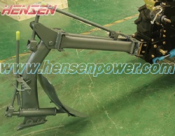 Reversible plow for compact 4x4 mini tractor